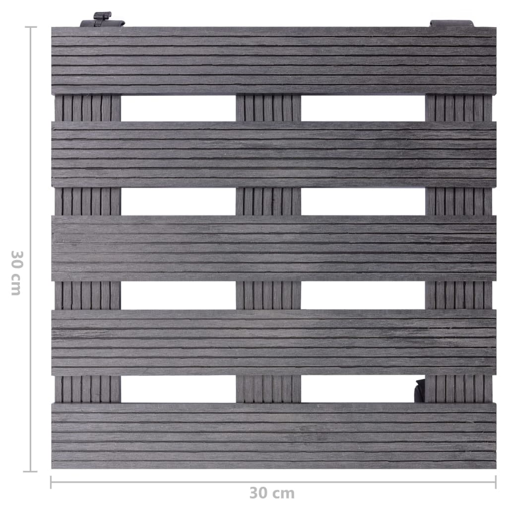 Pflanzenroller 2 Stk. 30X30X7,5 Cm Wpc