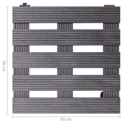 Pflanzenroller 2 Stk. 30X30X7,5 Cm Wpc