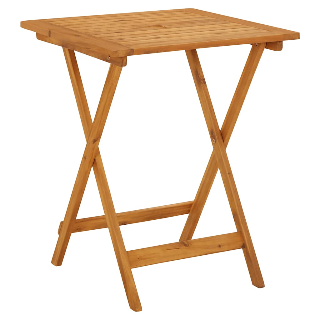 Klappbarer Gartentisch 60X60X75 Cm Massivholz Akazie