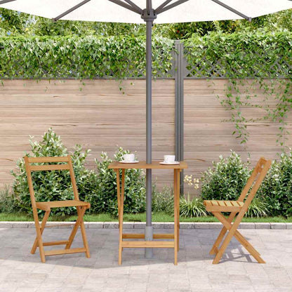 Klappbarer Gartentisch 60X60X75 Cm Massivholz Akazie