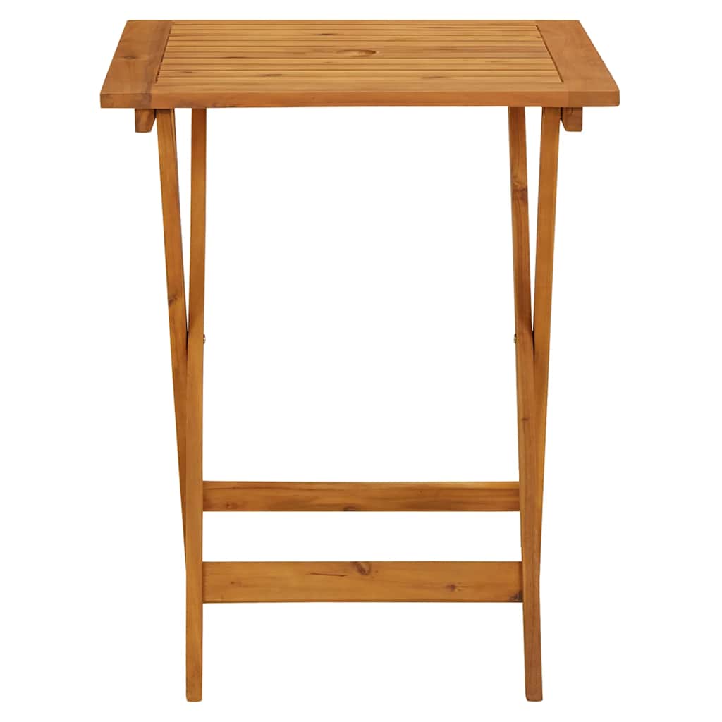 Klappbarer Gartentisch 60X60X75 Cm Massivholz Akazie