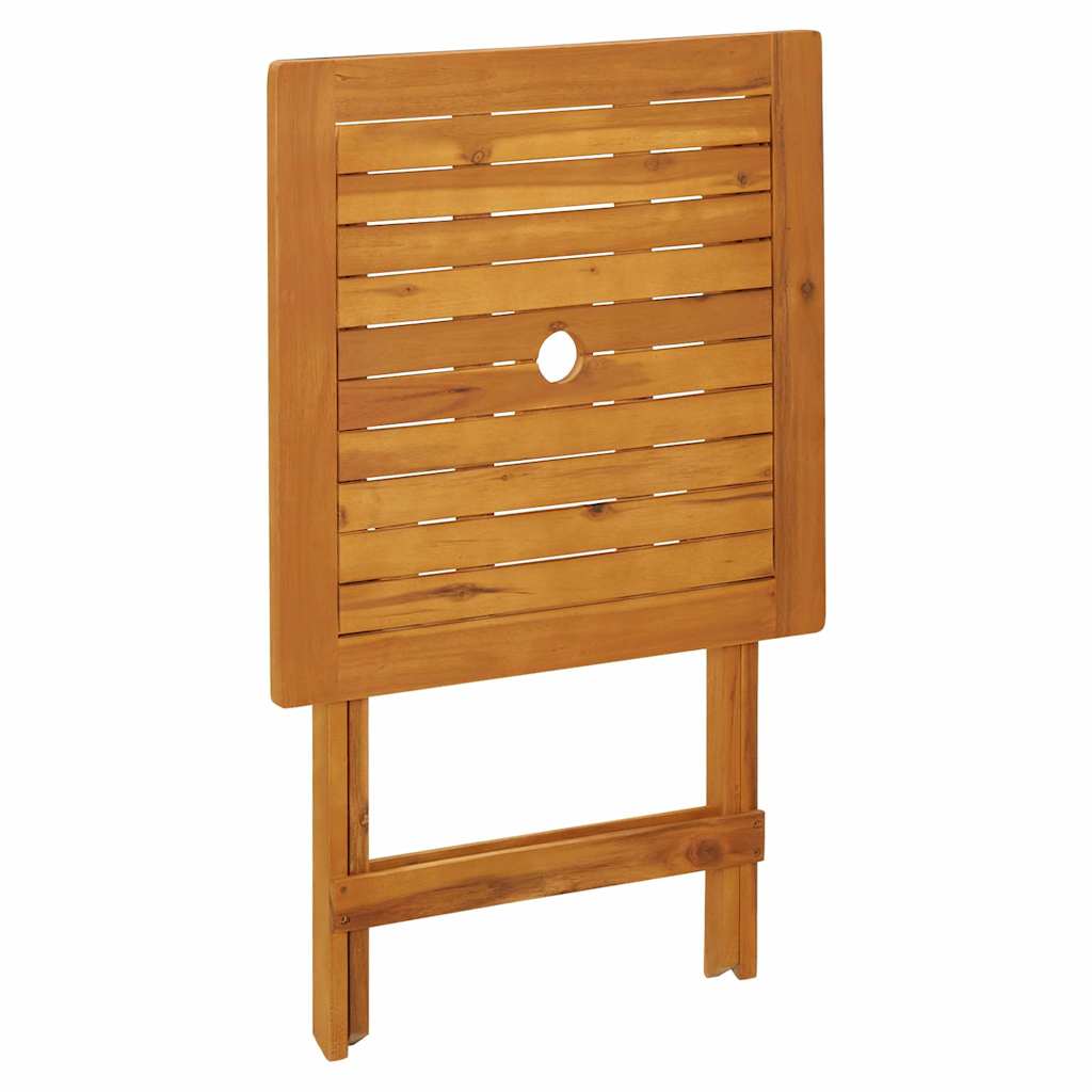 Klappbarer Gartentisch 60X60X75 Cm Massivholz Akazie