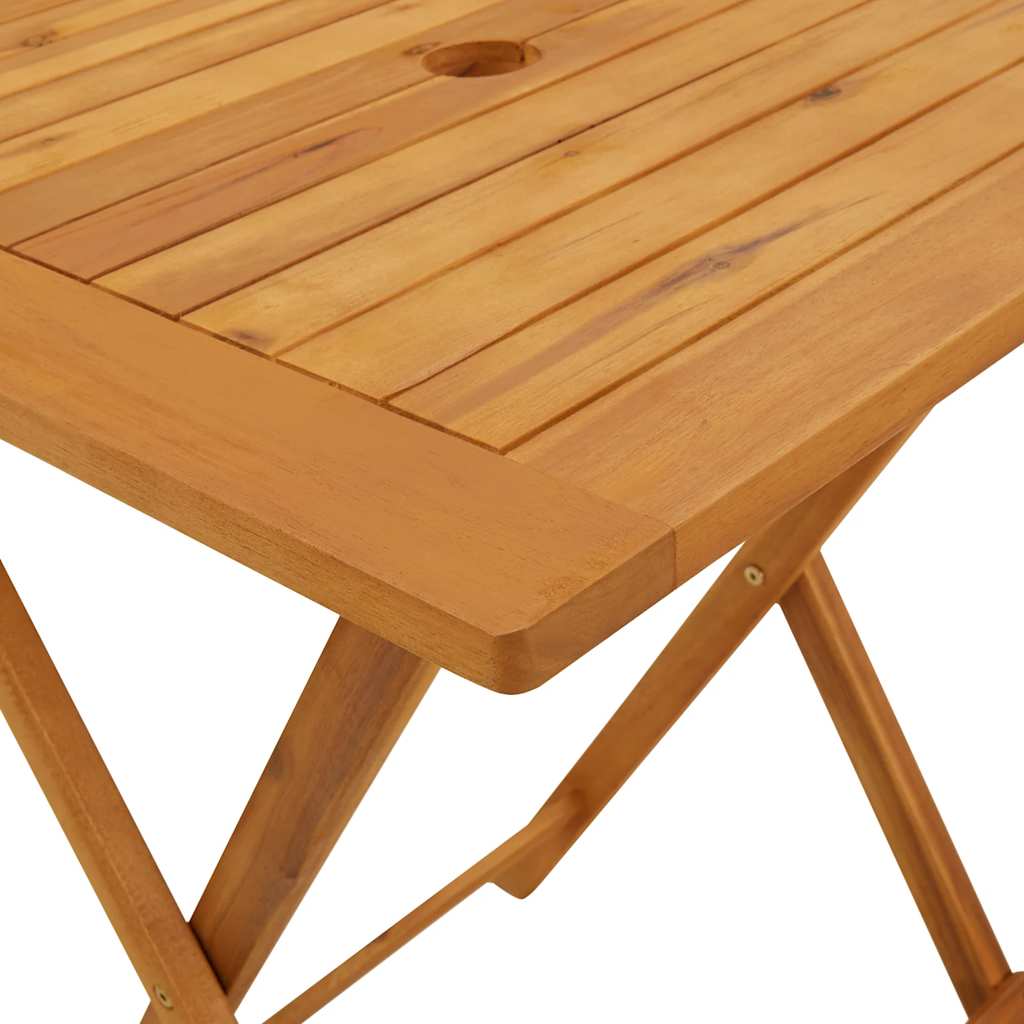 Klappbarer Gartentisch 60X60X75 Cm Massivholz Akazie