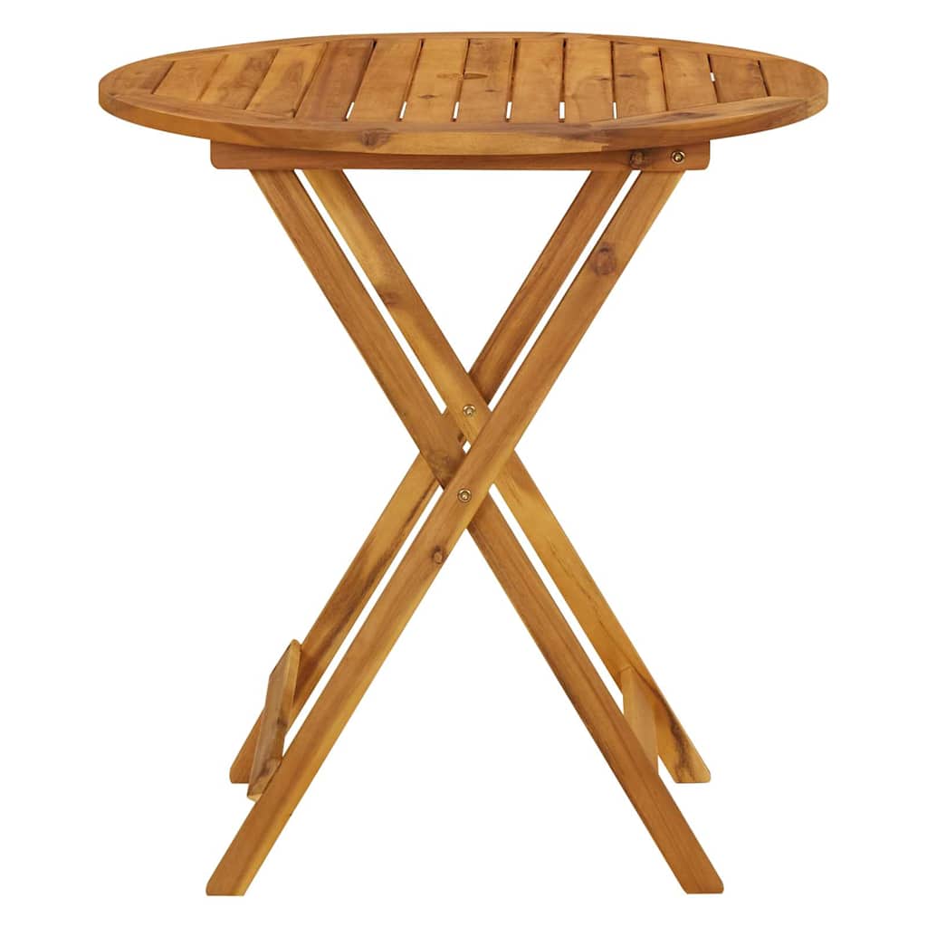 Klappbarer Gartentisch 70 Cm Massivholz Akazie
