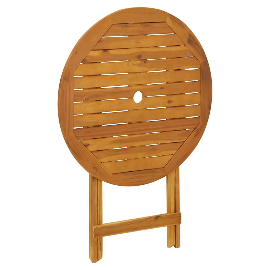 Klappbarer Gartentisch 70 Cm Massivholz Akazie