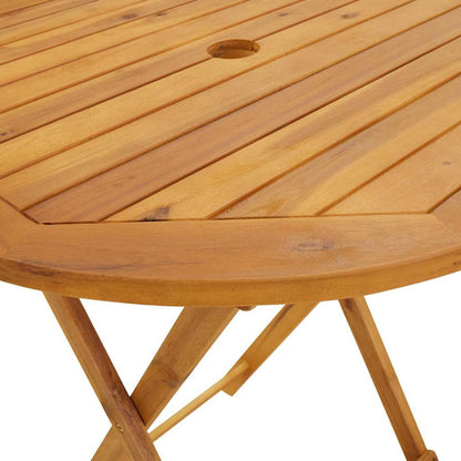 Klappbarer Gartentisch 70 Cm Massivholz Akazie