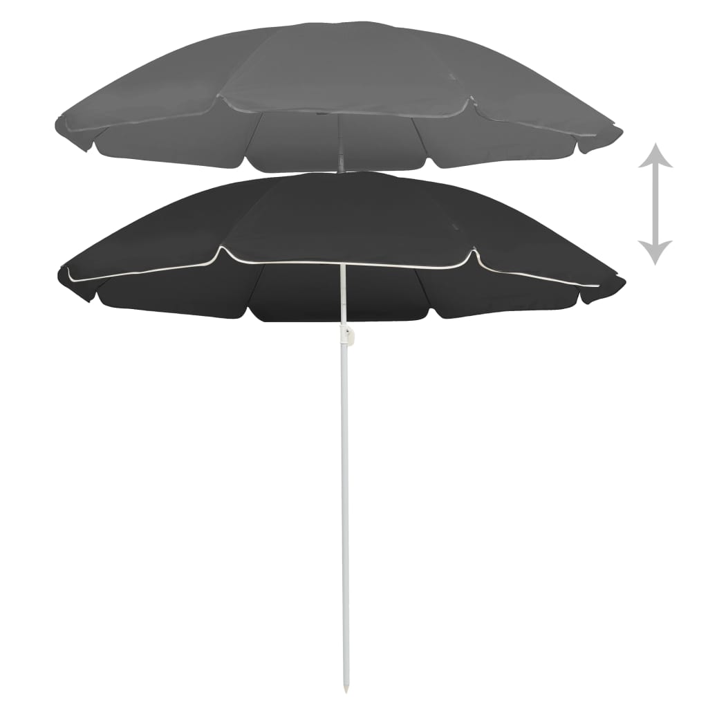 Sonnenschirm Mit Stahlmast 180 Cm