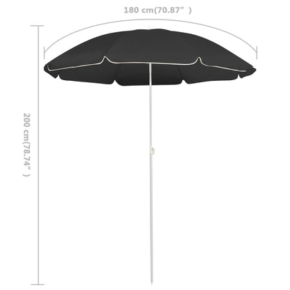 Sonnenschirm Mit Stahlmast 180 Cm