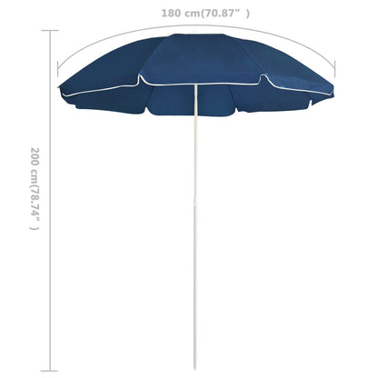 Sonnenschirm Mit Stahlmast 180 Cm