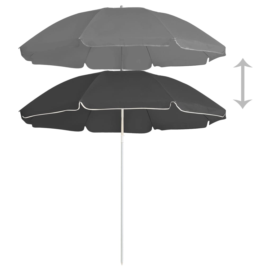 Sonnenschirm Mit Stahlmast 180 Cm