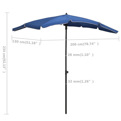 Sonnenschirm Mit Mast 200X130 Cm