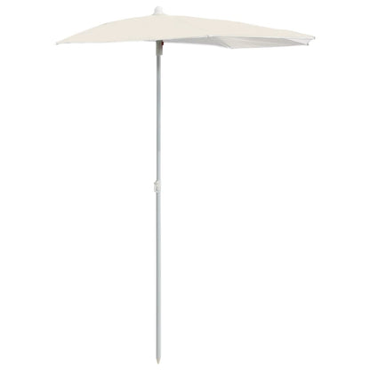 Halb-Sonnenschirm Mit Mast 180X90 Cm