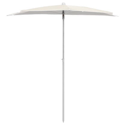 Halb-Sonnenschirm Mit Mast 180X90 Cm