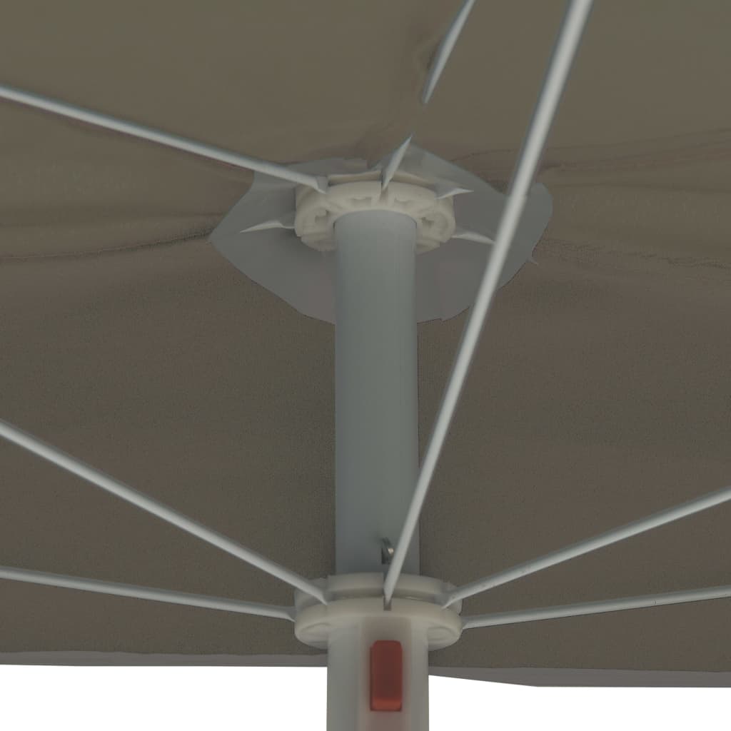 Halb-Sonnenschirm Mit Mast 180X90 Cm
