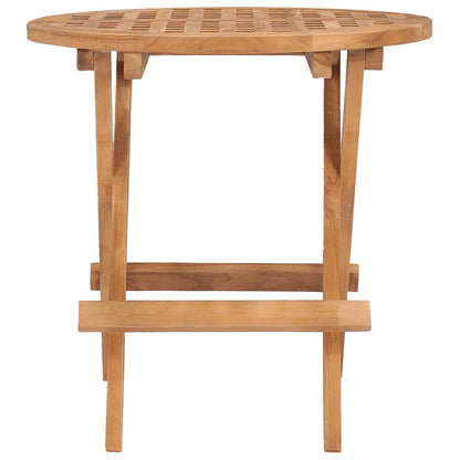 Klappbarer Gartentisch 50X50X50 Cm Teak Massivholz