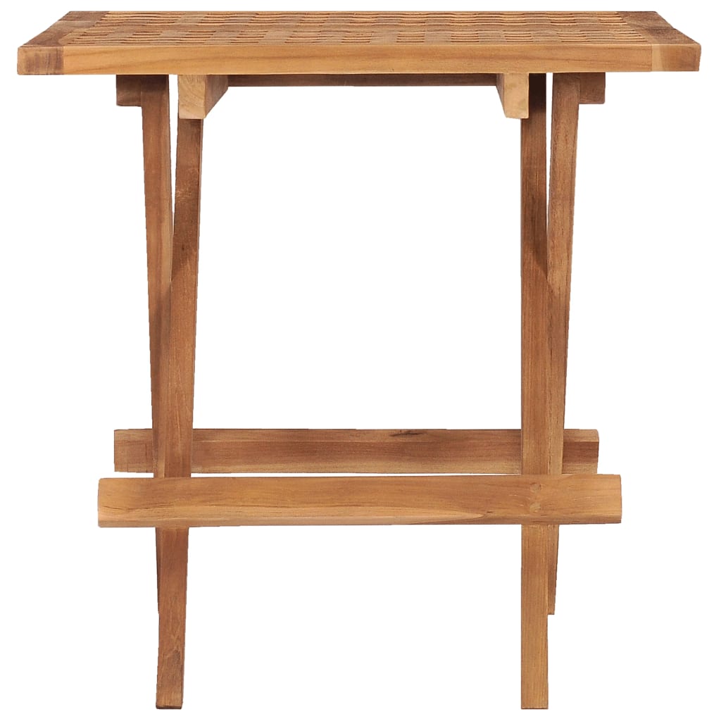 Klappbarer Gartentisch 50X50X50 Cm Teak Massivholz