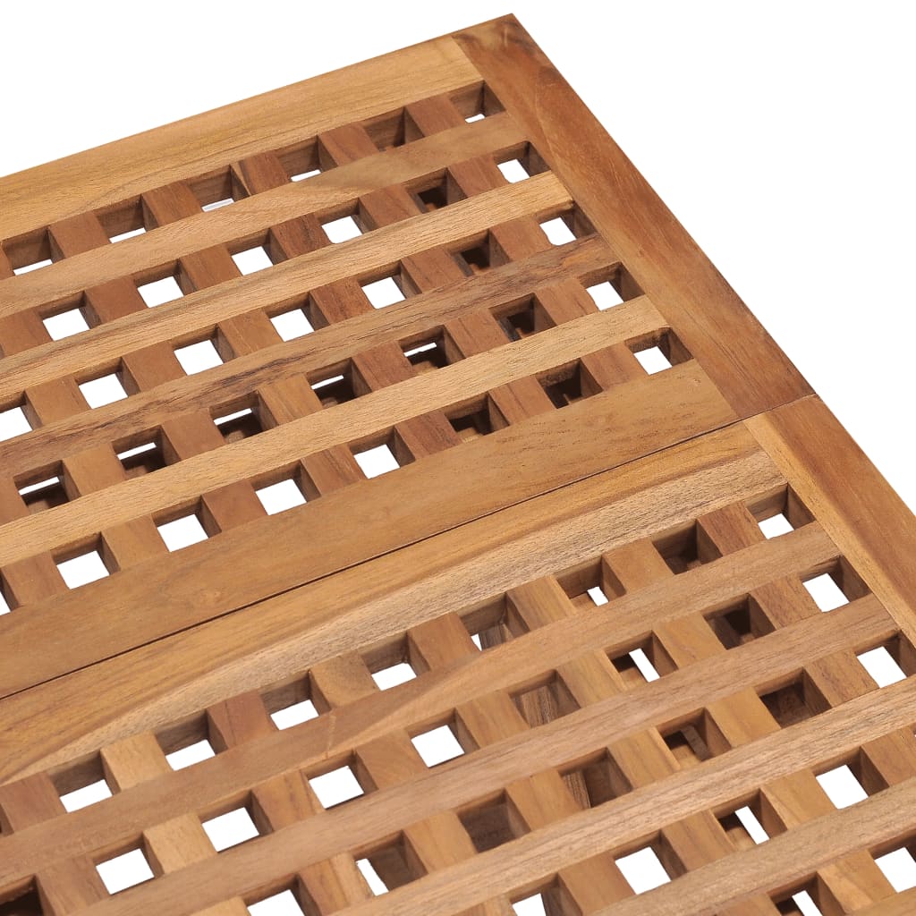 Klappbarer Gartentisch 50X50X50 Cm Teak Massivholz
