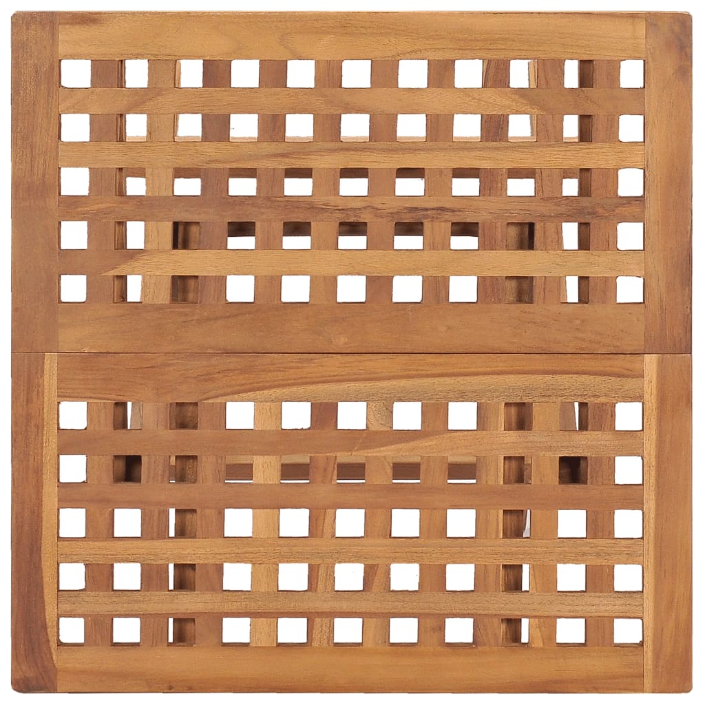 Klappbarer Gartentisch 50X50X50 Cm Teak Massivholz