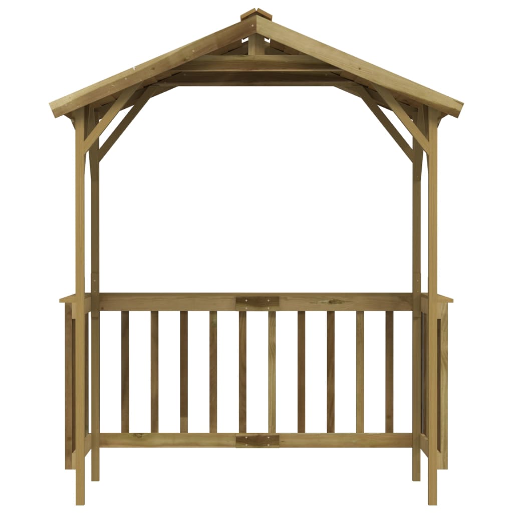 Grillpavillon Kiefernholz Imprägniert 163,5X93X210 Cm