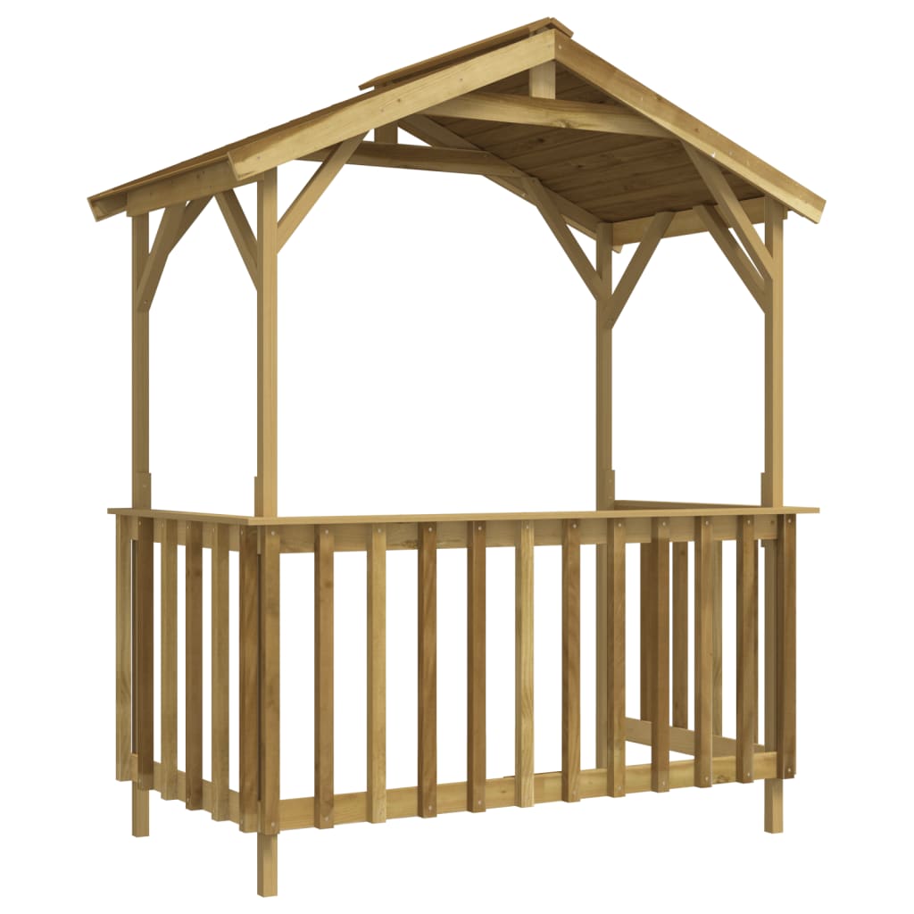 Grillpavillon Kiefernholz Imprägniert 163,5X93X210 Cm
