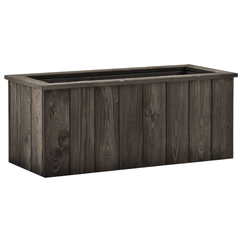 Hochbeet Dunkelgrau Kiefer Massivholz