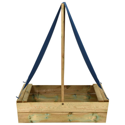 Sandkasten Mit Dach 80X60X97,5 Cm Imprägniertes Kiefernholz