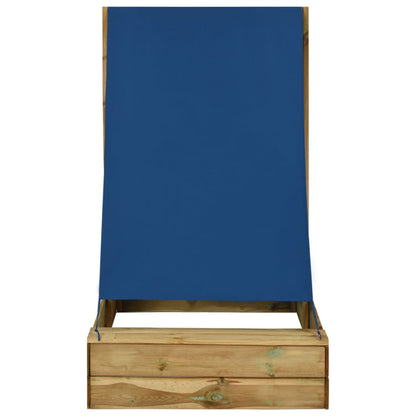 Sandkasten Mit Dach 80X60X97,5 Cm Imprägniertes Kiefernholz