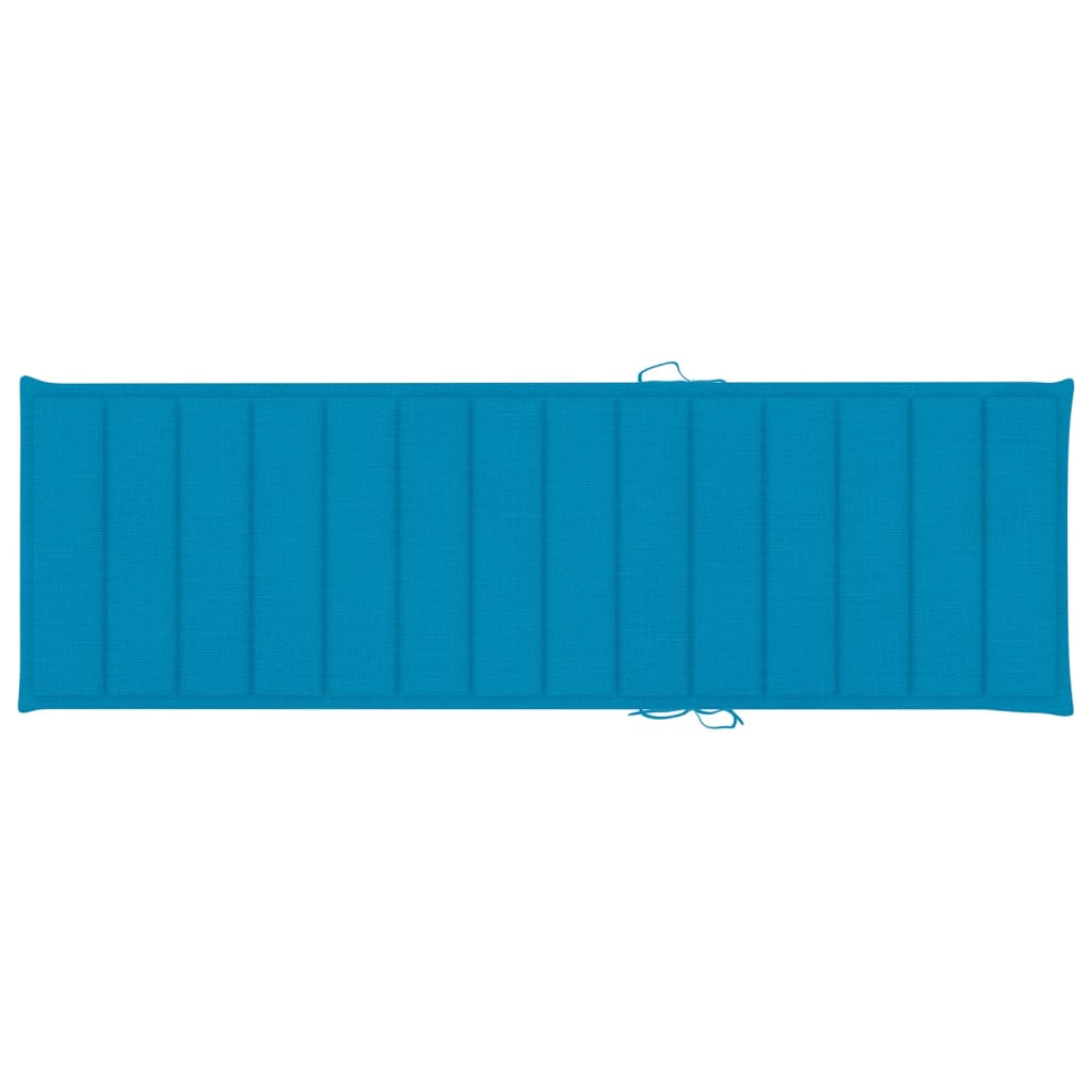 Sonnenliege Mit Auflage Akazie Massivholz