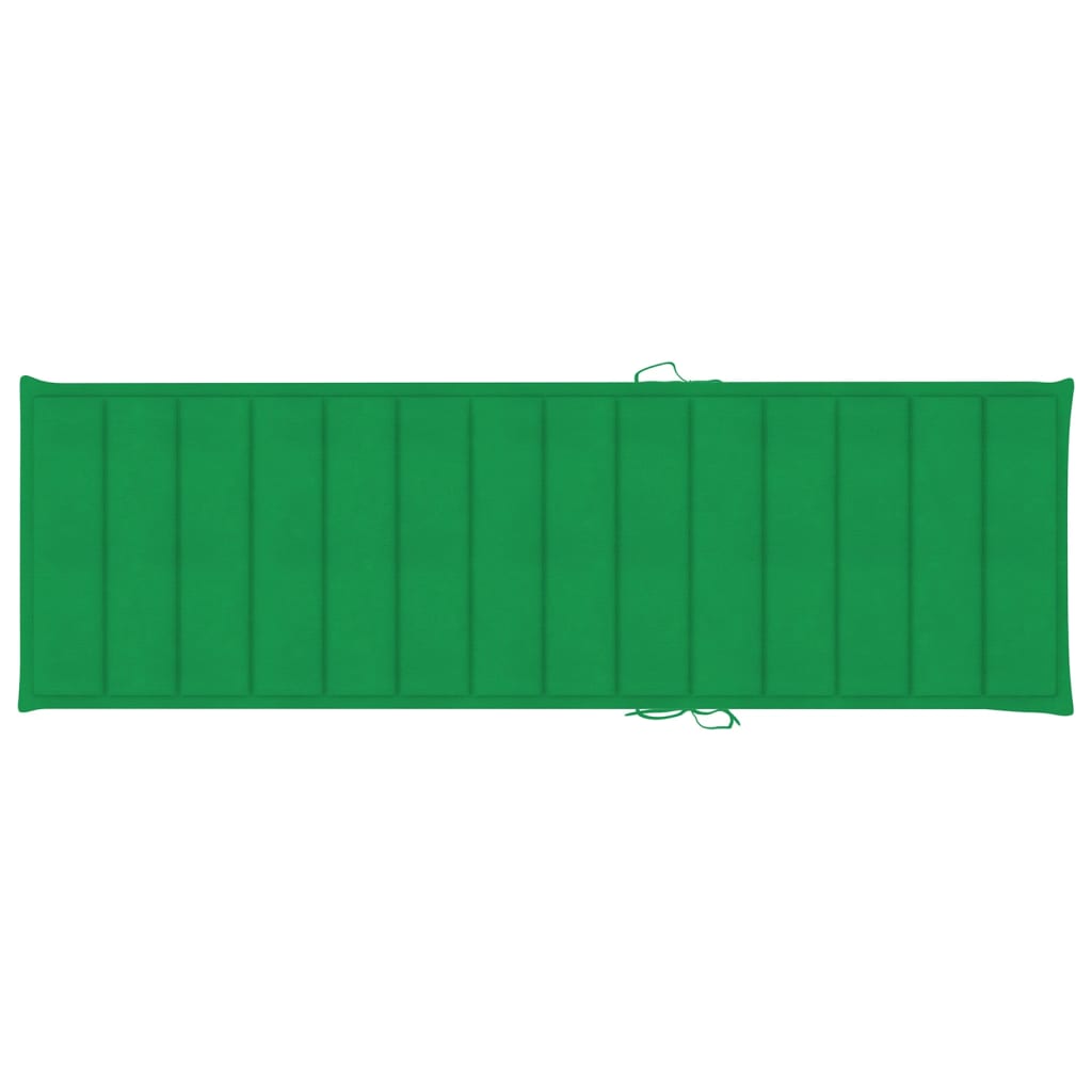 Sonnenliege Mit Auflage Akazie Massivholz