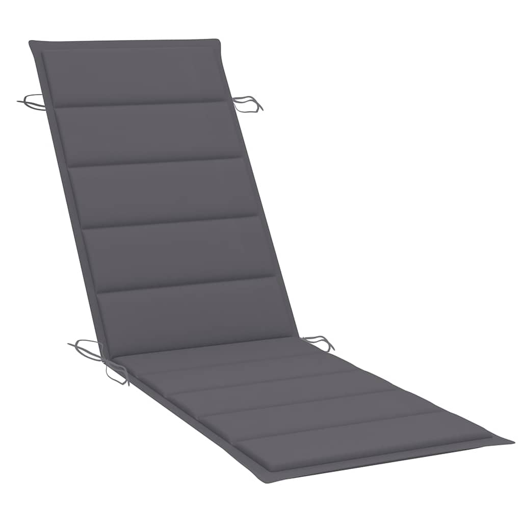 Sonnenliege Mit Auflage Akazie Massivholz