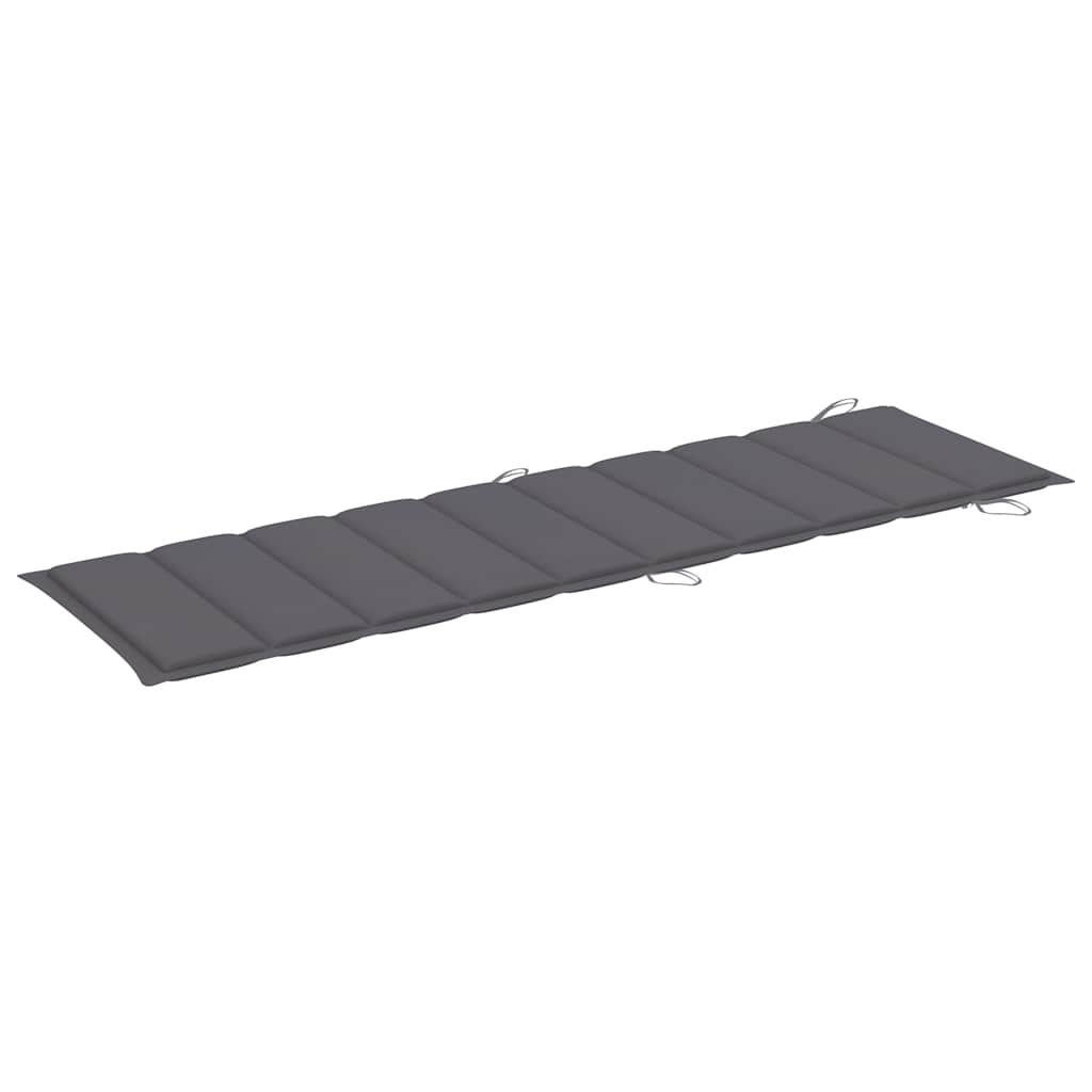 Sonnenliege Mit Auflage Akazie Massivholz