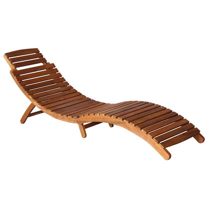 Sonnenliege Mit Tisch Und Auflage Massivholz Akazie