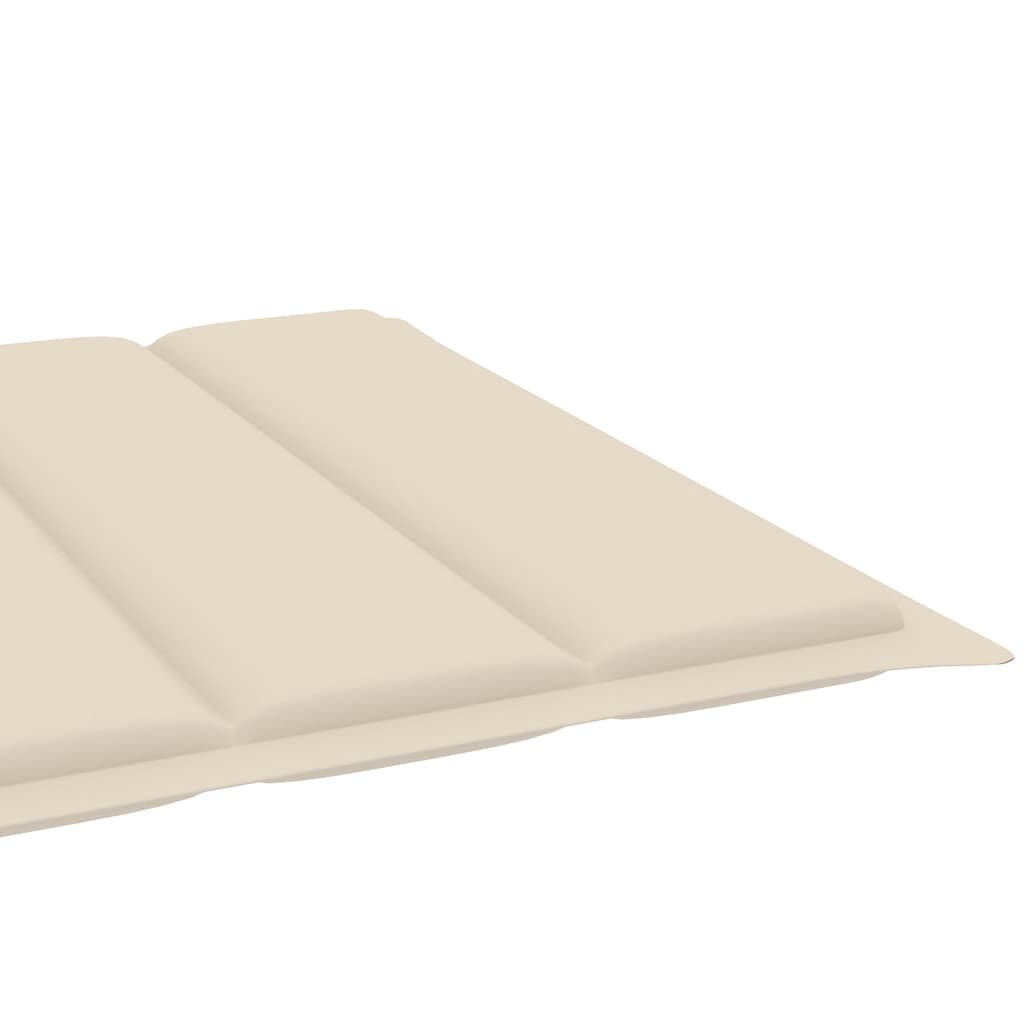 Sonnenliege Mit Auflage Akazie Massivholz