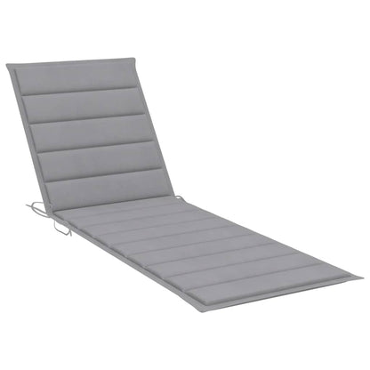 Sonnenliege Mit Tisch Und Auflage Akazie Massivholz