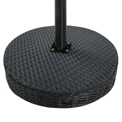 3-Tlg. Gartenbar-Set Mit Kissen Poly Rattan