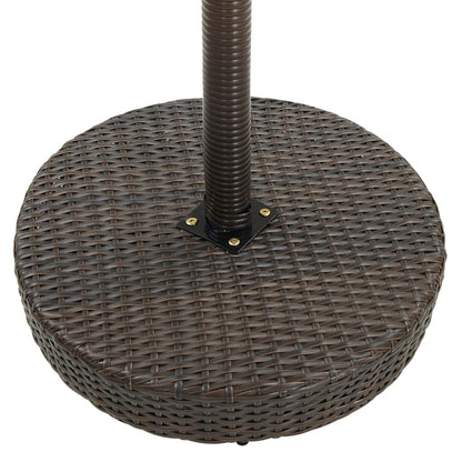 5-Tlg. Gartenbar-Set Mit Kissen Poly Rattan
