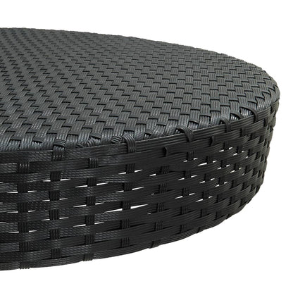5-Tlg. Gartenbar-Set Mit Kissen Poly Rattan