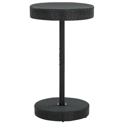 3-Tlg. Gartenbar-Set Mit Kissen Poly Rattan