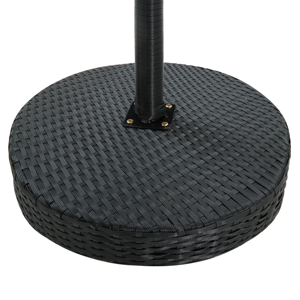 3-Tlg. Gartenbar-Set Mit Kissen Poly Rattan