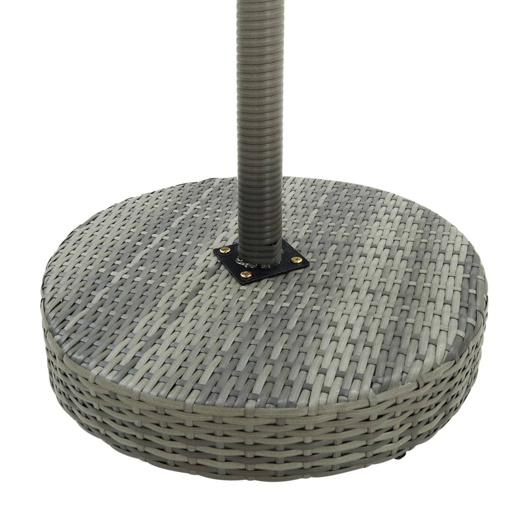 3-Tlg. Gartenbar-Set Mit Kissen Poly Rattan
