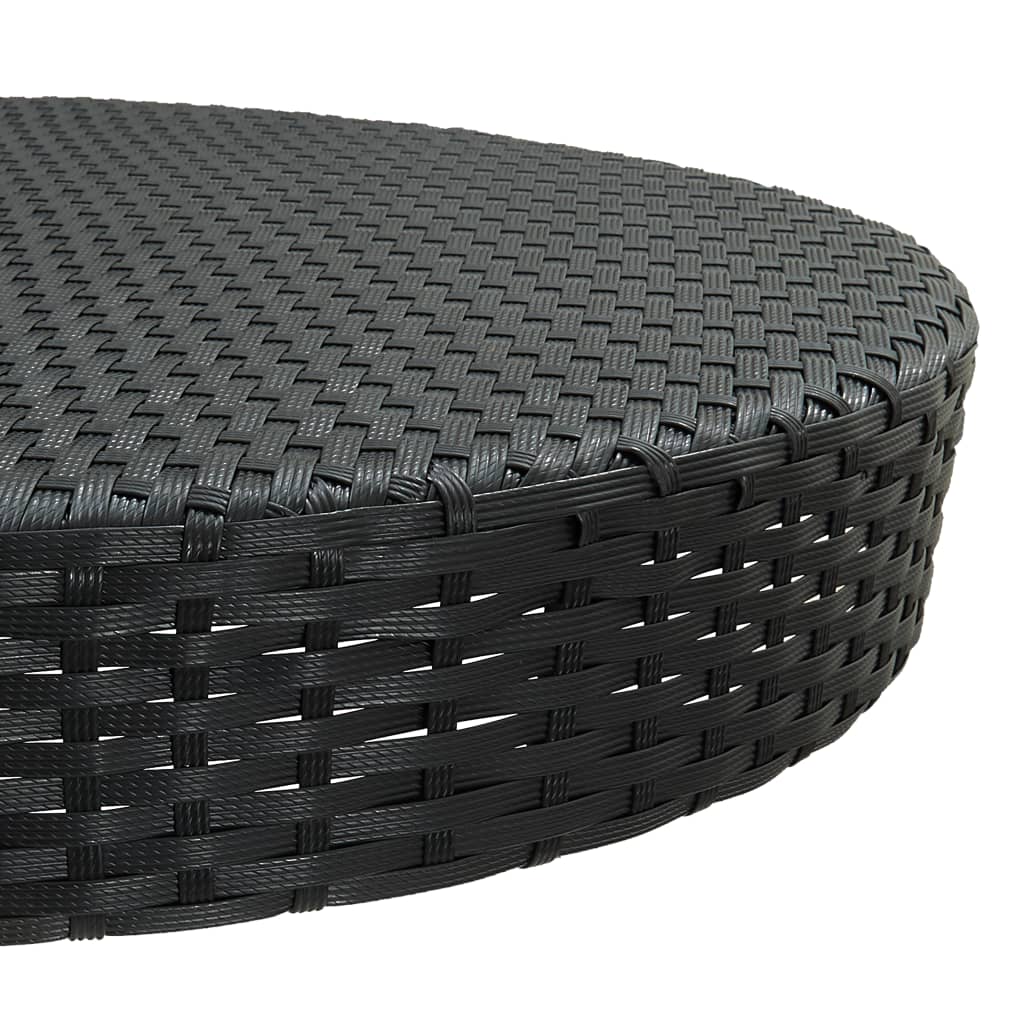 5-Tlg. Gartenbar-Set Mit Kissen Poly Rattan