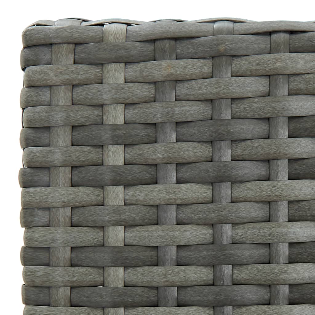 5-Tlg. Gartenbar-Set Mit Kissen Poly Rattan