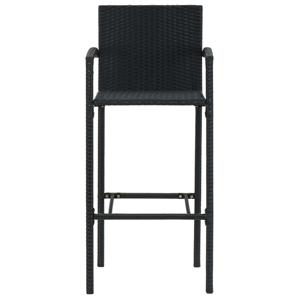 5-Tlg. Gartenbar-Set Poly Rattan