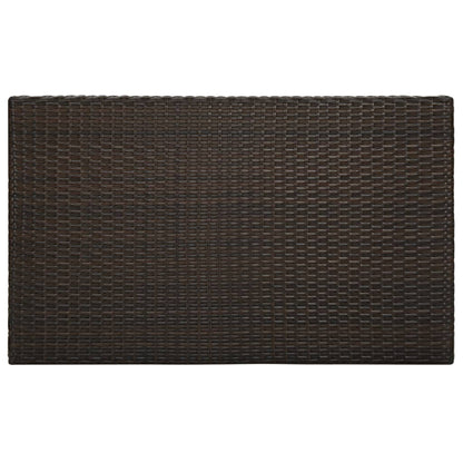 5-Tlg. Gartenbar-Set Mit Kissen Poly Rattan