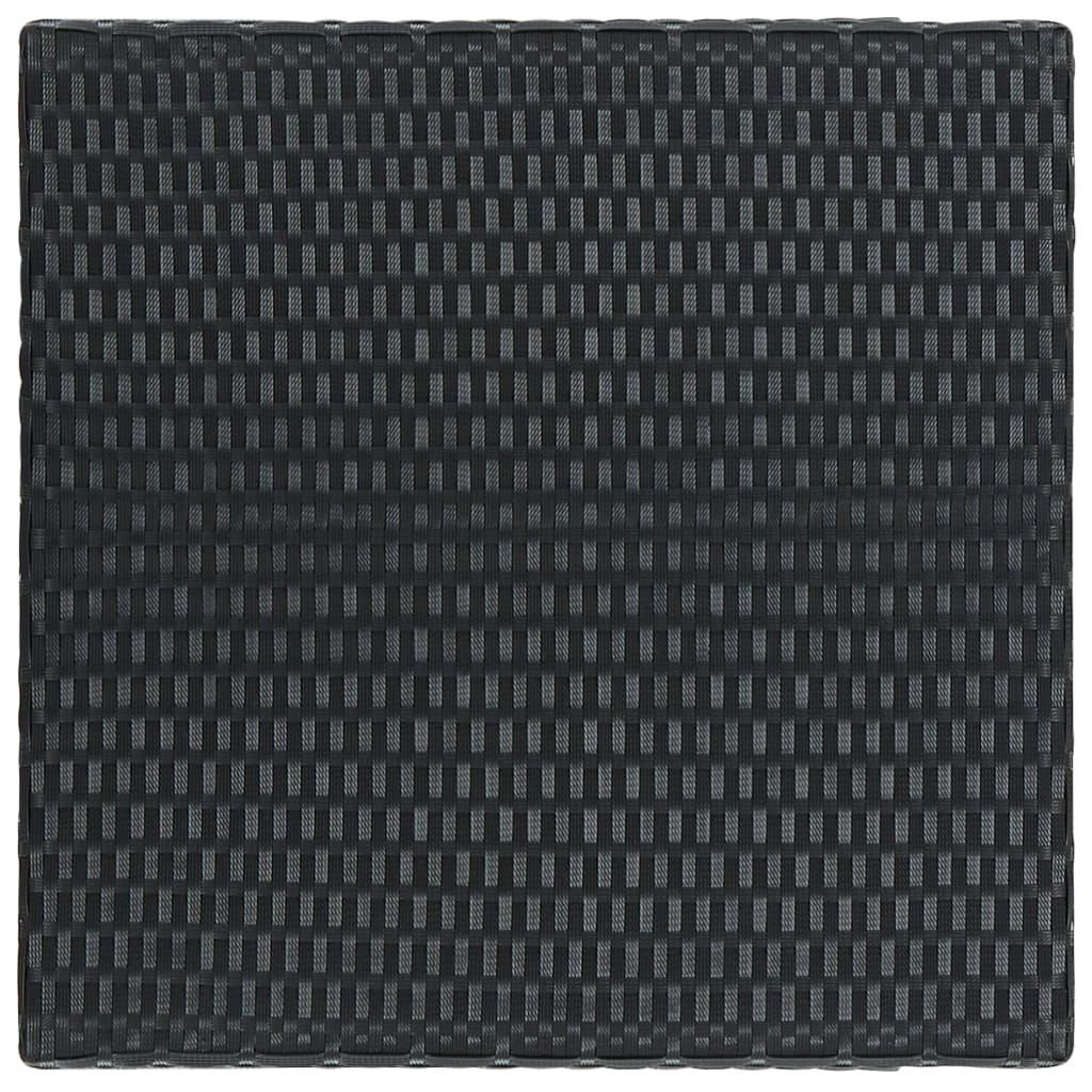 3-Tlg. Gartenbar-Set Mit Kissen Poly Rattan