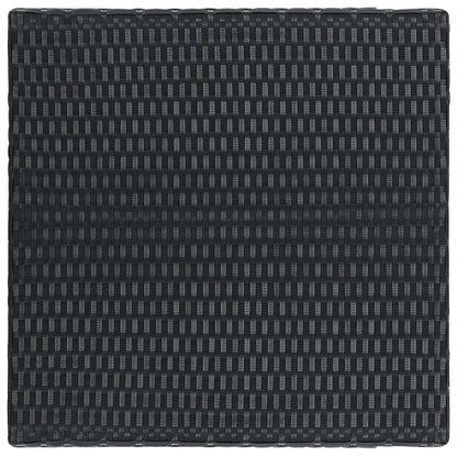 3-Tlg. Gartenbar-Set Mit Kissen Poly Rattan