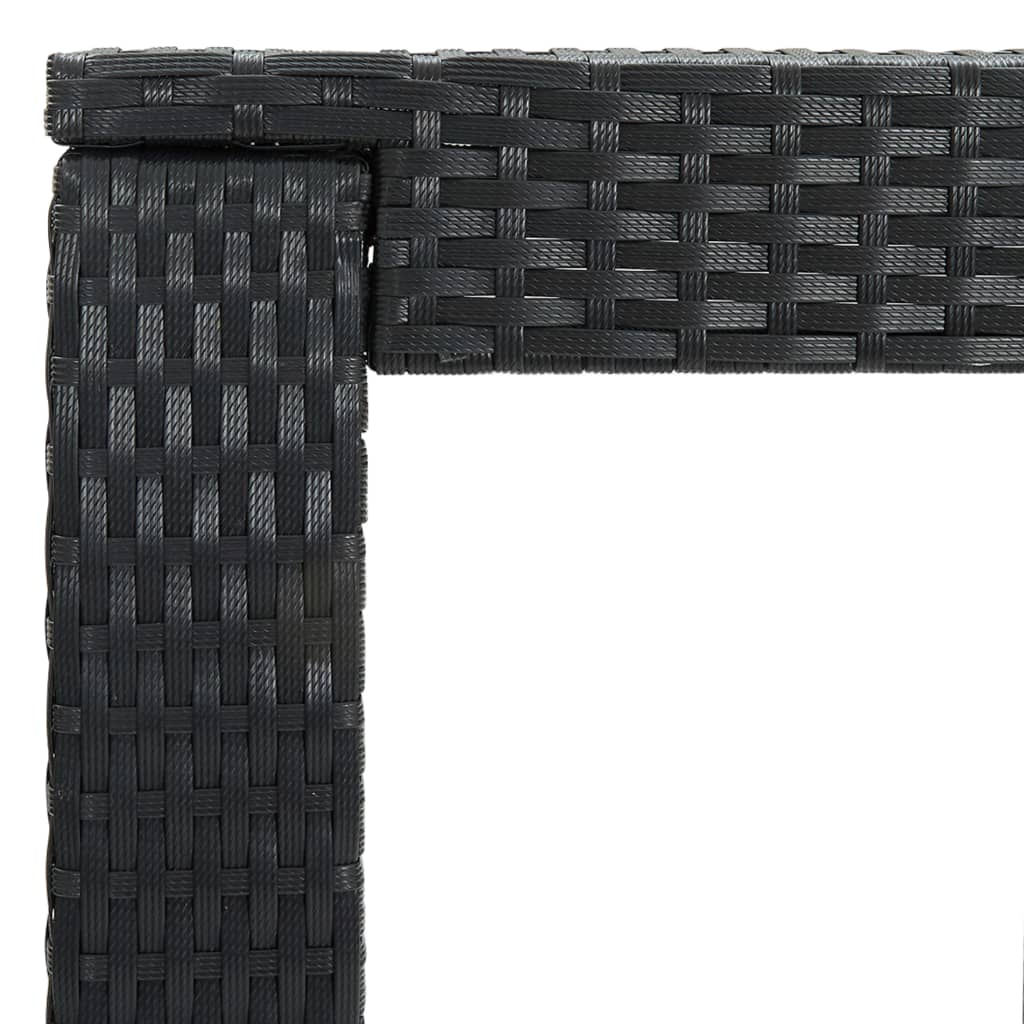 5-Tlg. Gartenbar-Set Mit Kissen Poly Rattan