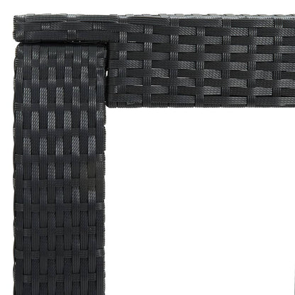 5-Tlg. Gartenbar-Set Mit Kissen Poly Rattan