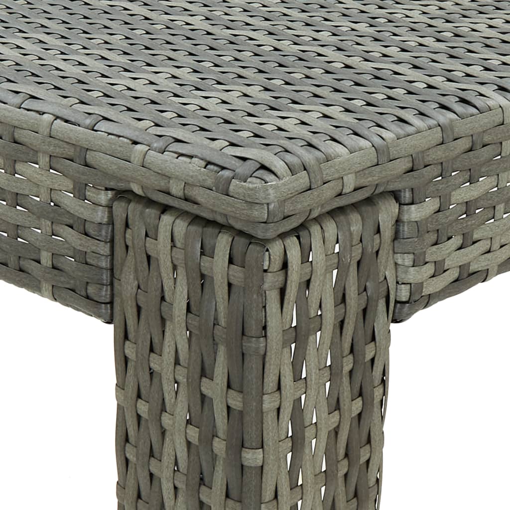 5-Tlg. Gartenbar-Set Mit Kissen Poly Rattan