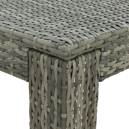 5-Tlg. Gartenbar-Set Mit Kissen Poly Rattan